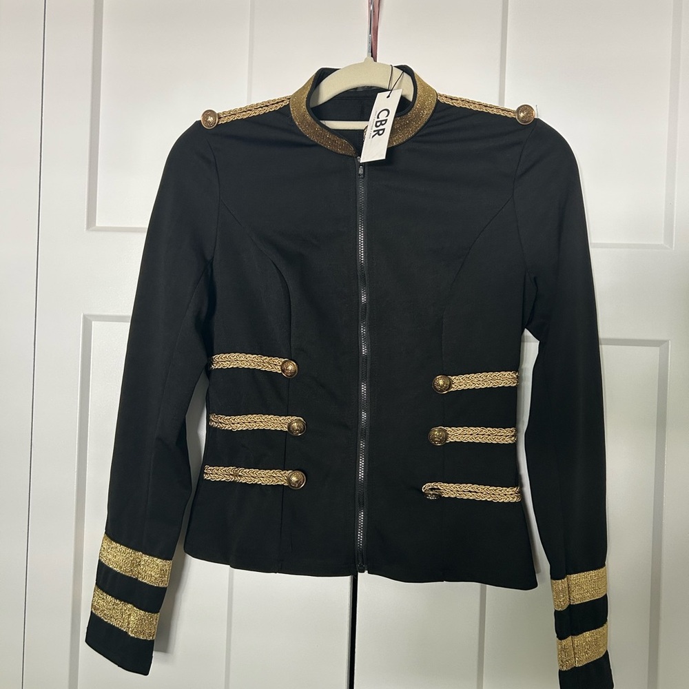 CBR Black and Gold Women's Blazer